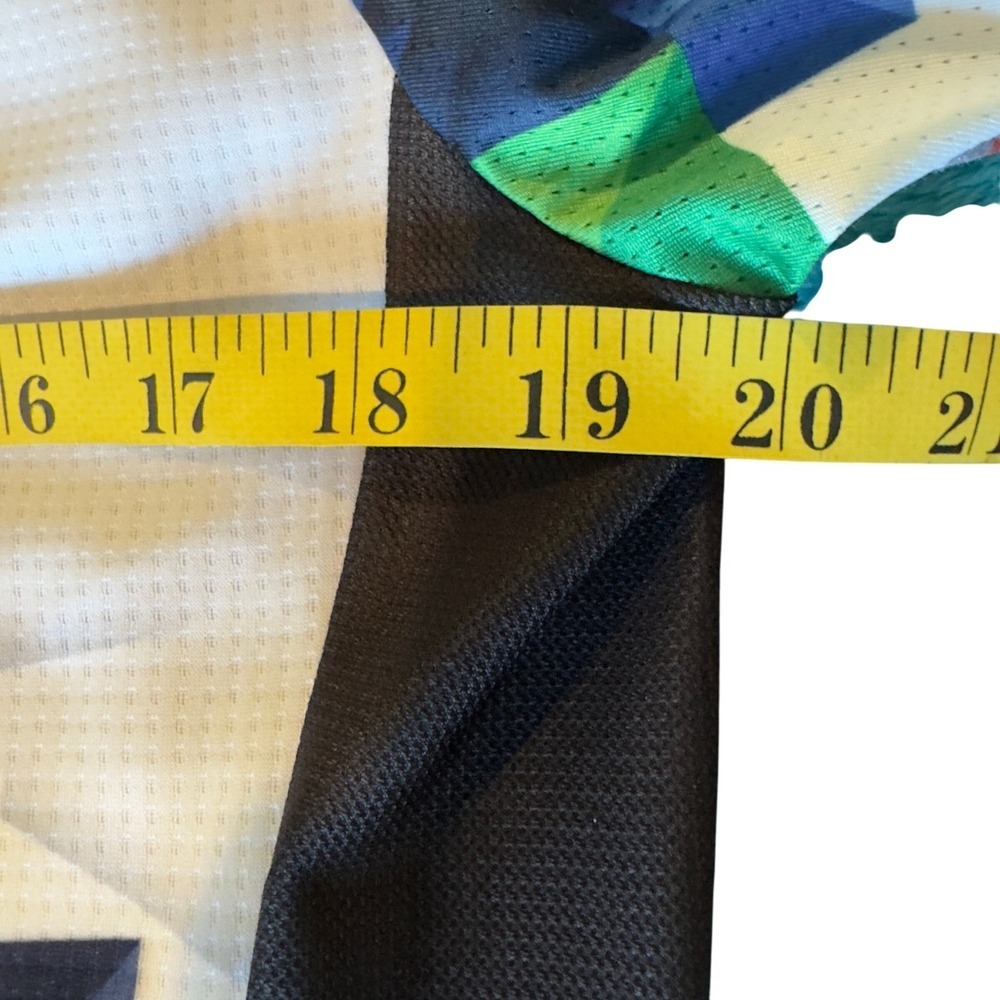 WEIMOSTAR Cycling Jersey Full Zip Multicolored Geometric Print Unisex size Large - Picture 7 of 7